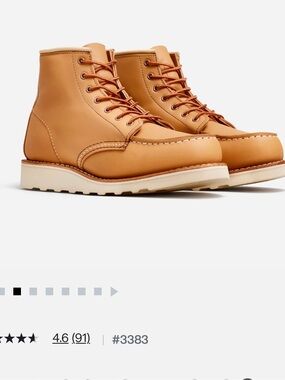 Red Wing 6 Inch Classic Moc Boots